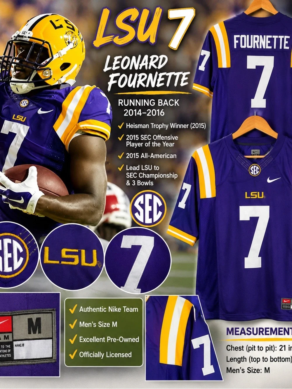 Nike Purple Team Jersey with Red and Black Patch